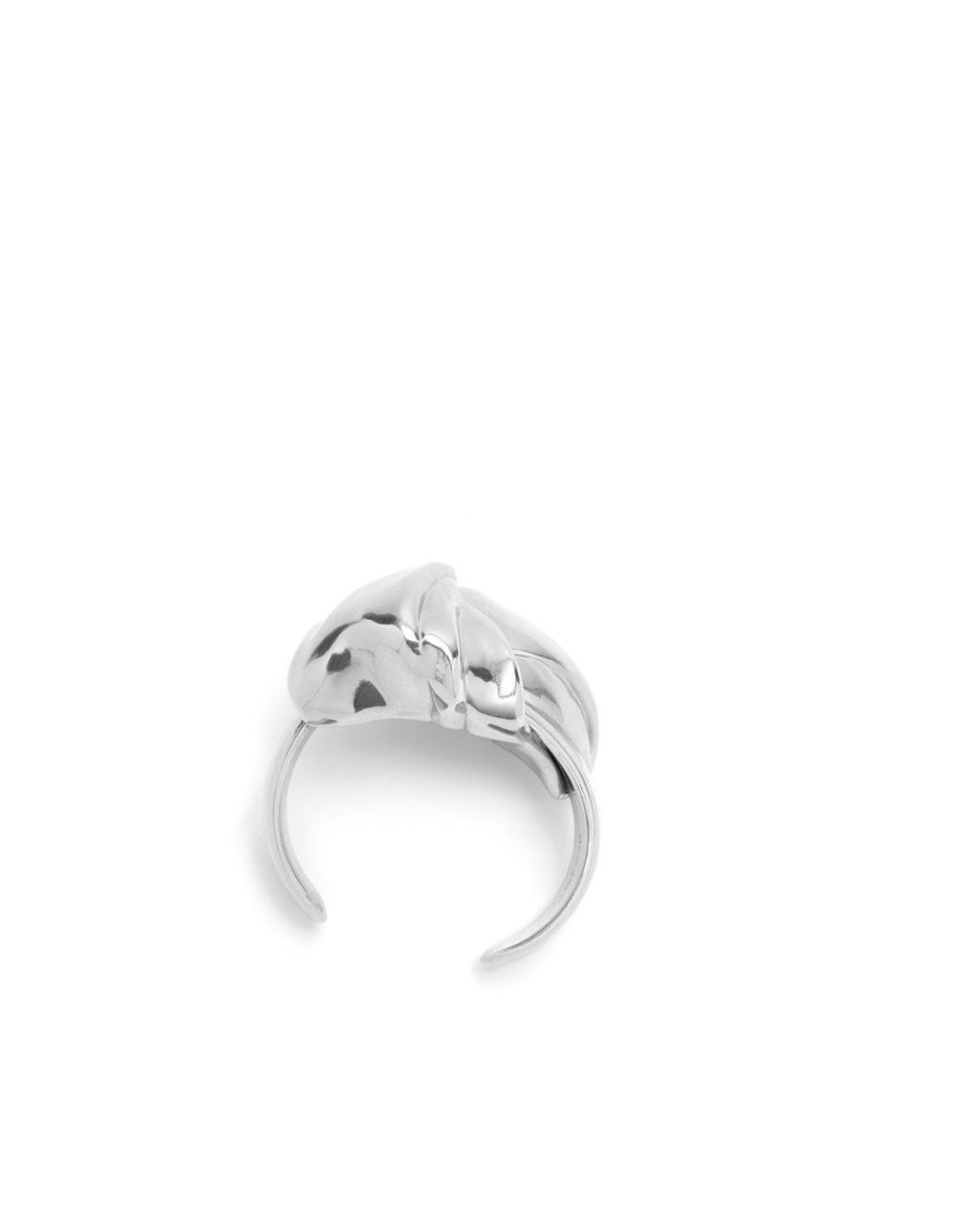 Loewe Nappa knot large cuff in sterling silver Plateados | ELWIS-2810
