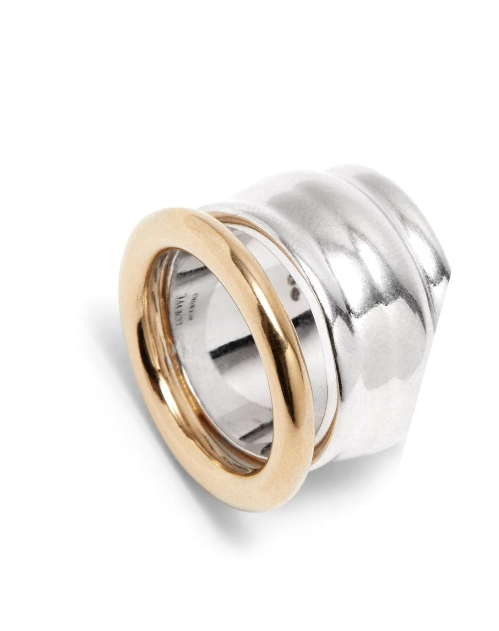 Loewe Nappa knot ring in sterling silver Plateados Dorados | LHPUS-9726