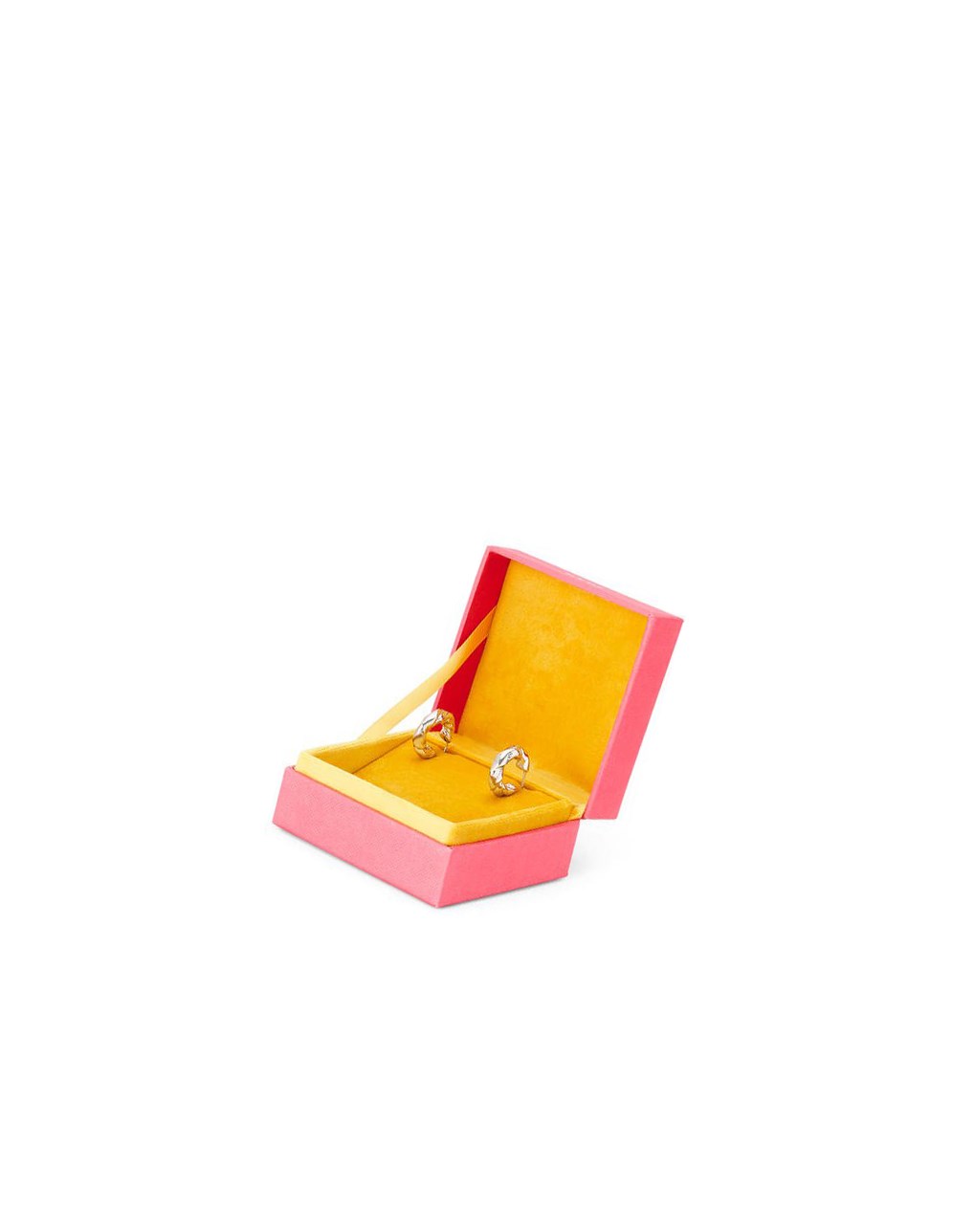 Loewe Nappa twist earrings in sterling silver Plateados | IBSLK-5317