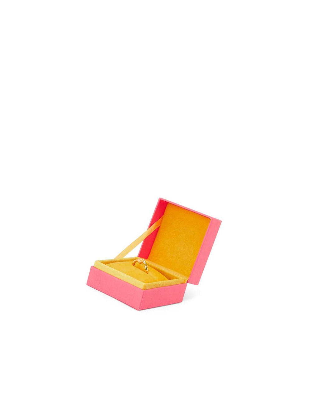 Loewe Nappa twist ring in sterling silver Dorados | QRGLC-9864