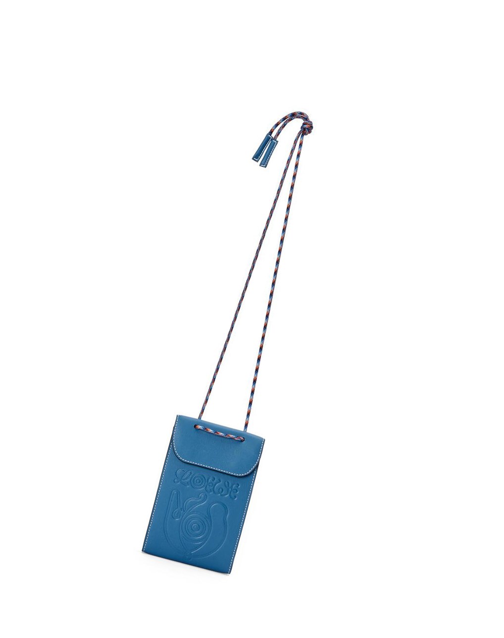 Loewe Neck pocket in classic calfskin Azules Multicolor | DAIZP-9048