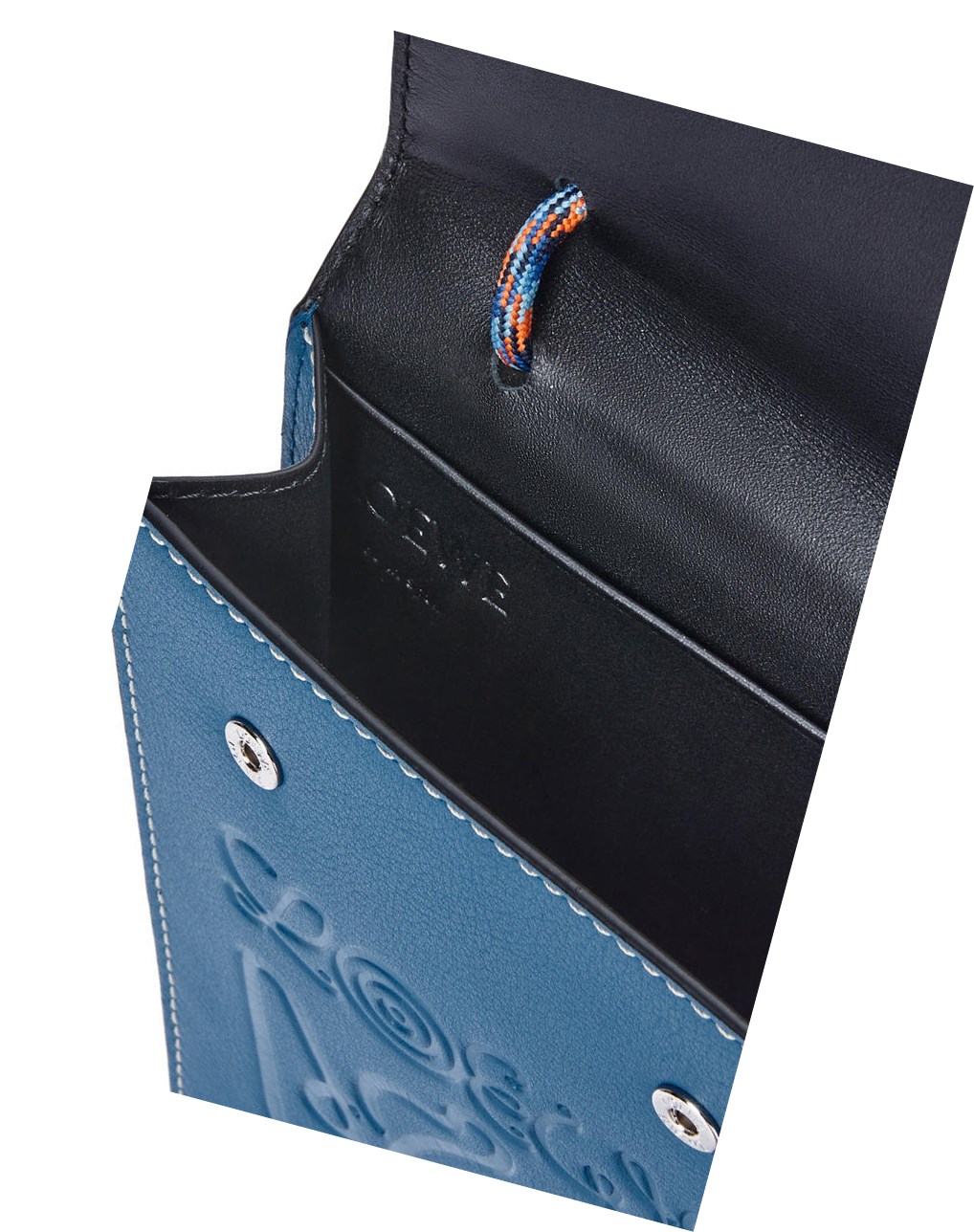 Loewe Neck pocket in classic calfskin Azules Multicolor | DAIZP-9048