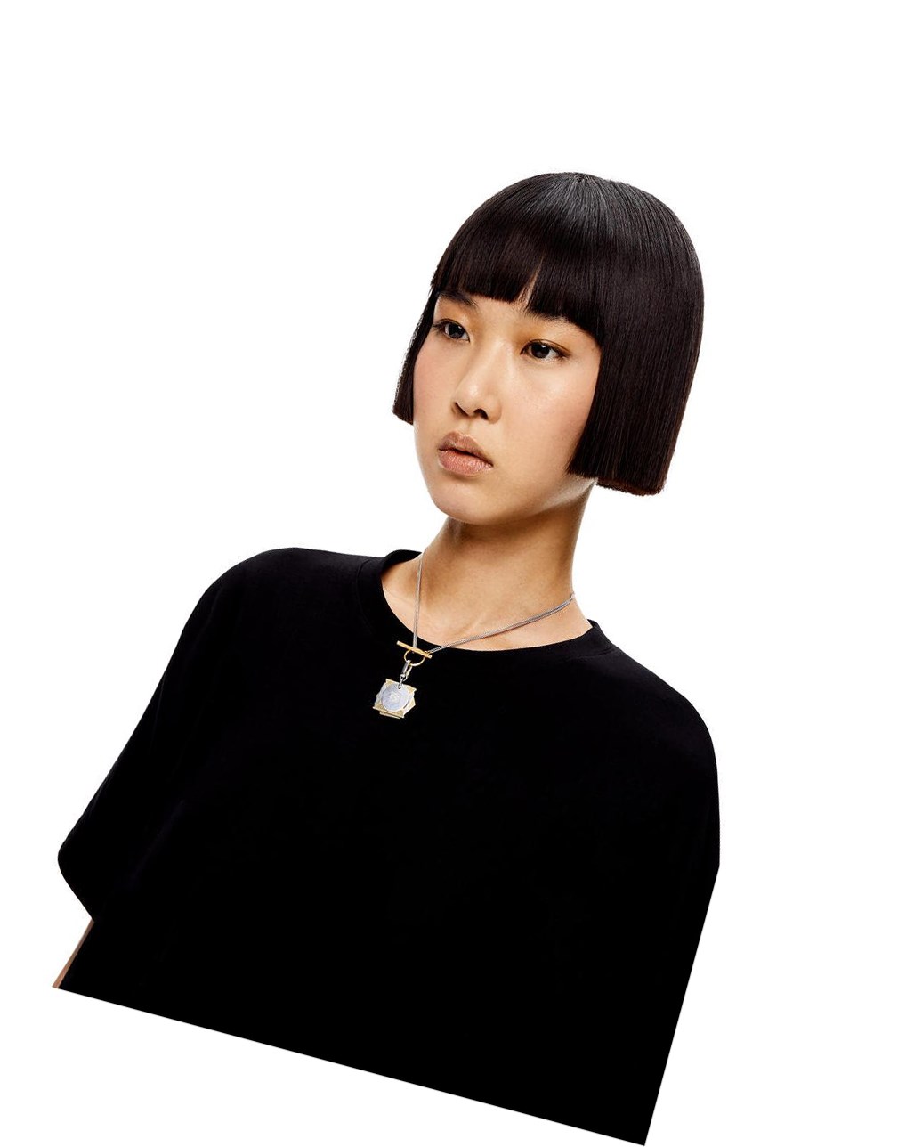 Loewe Origami charm in sterling silver Plateados Dorados | FVTKO-5183