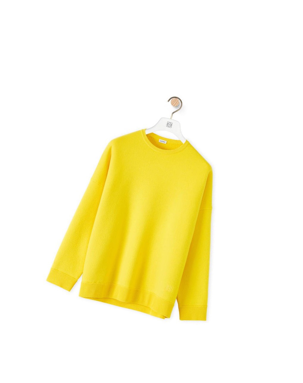 Loewe Oversize crewneck sweater in cashmere Amarillos | XNFRG-1532