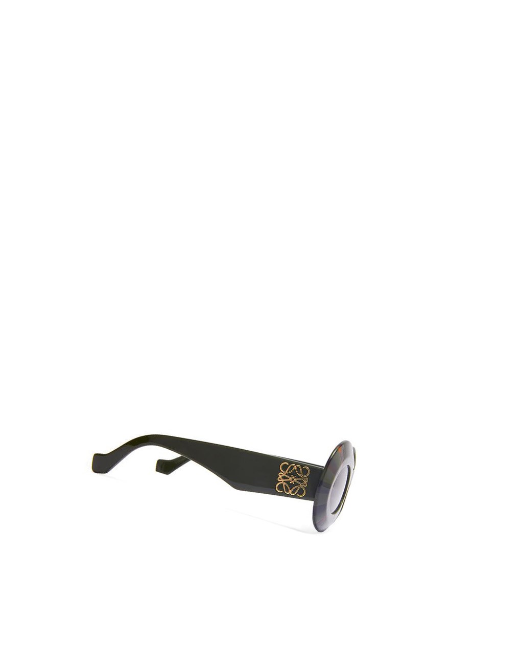 Loewe Oversized oval sunglasses in acetate Kakhi / Havana | GKUYM-6031