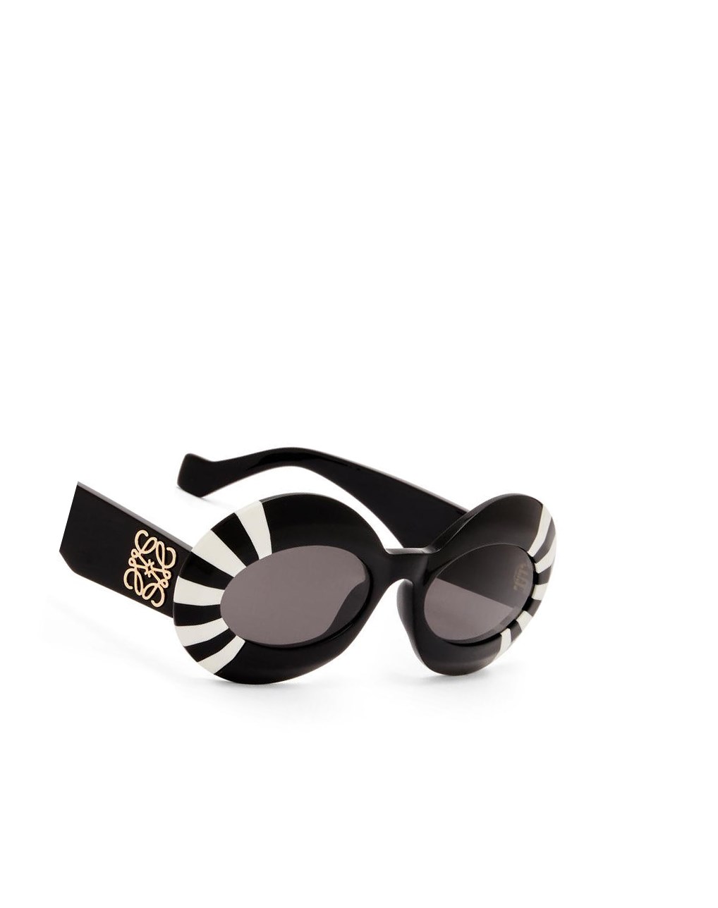 Loewe Oversized oval sunglasses in acetate Negros Blancos | PCFGK-8315