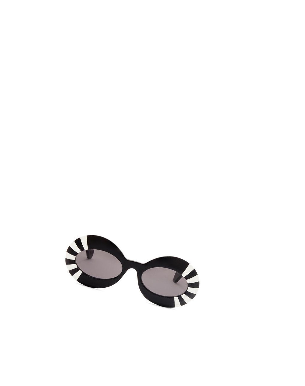 Loewe Oversized oval sunglasses in acetate Negros Blancos | PCFGK-8315