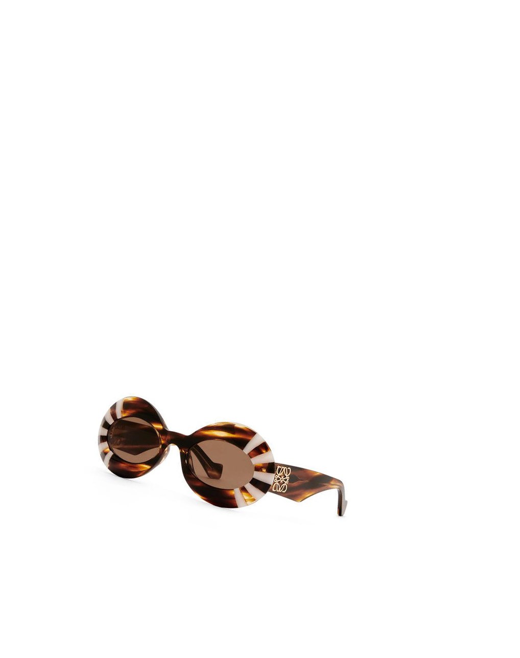 Loewe Oversized oval sunglasses in acetate Havana / Cotton Candy | SMARG-5713