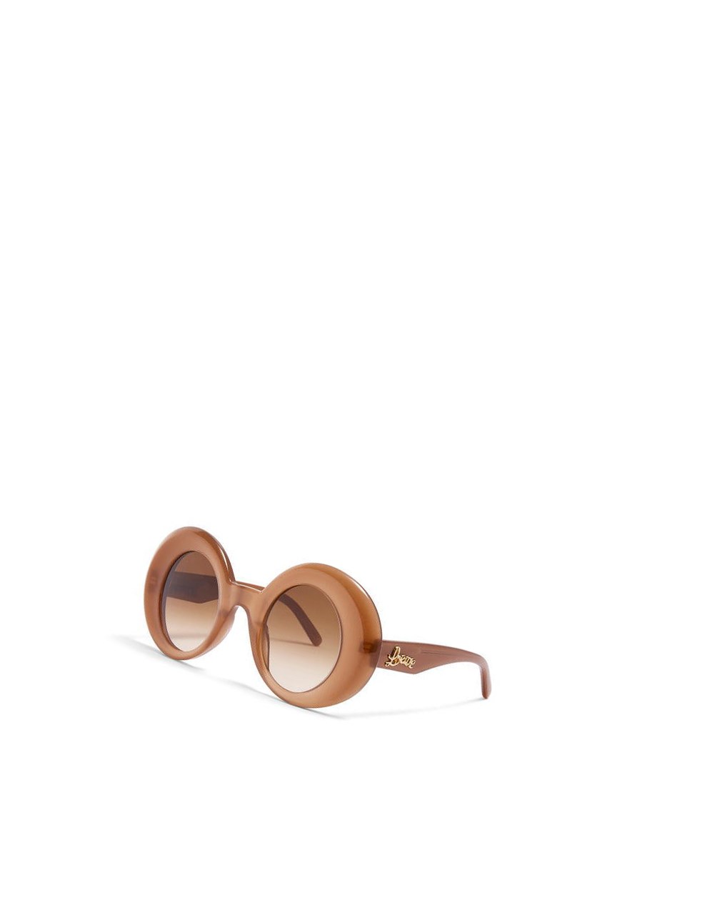 Loewe Oversized round sunglasses in acetate Marrom Claro | IMAPD-5941