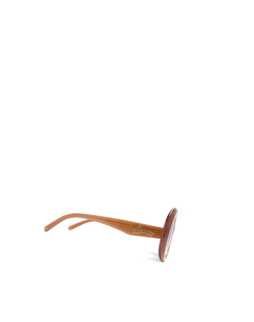 Loewe Oversized round sunglasses in acetate Marrom Claro | IMAPD-5941
