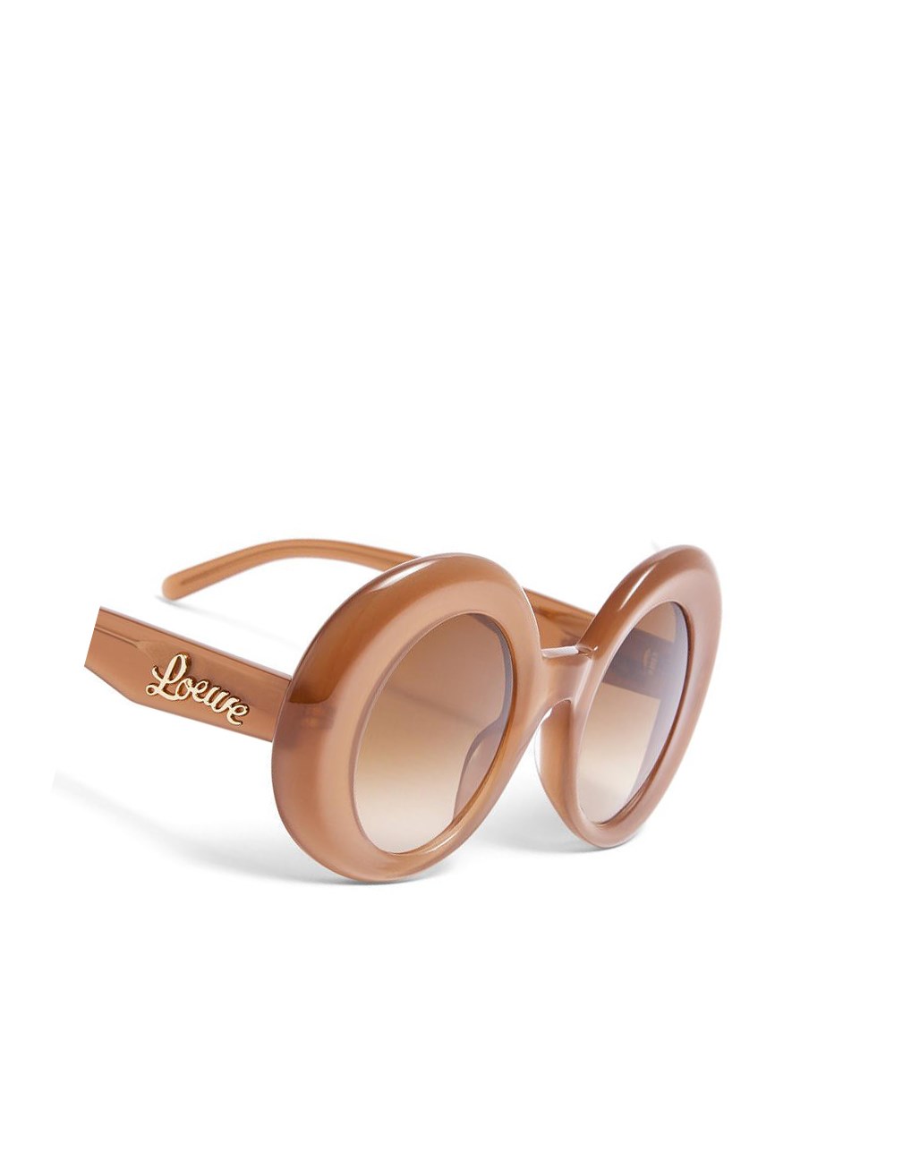 Loewe Oversized round sunglasses in acetate Marrom Claro | IMAPD-5941
