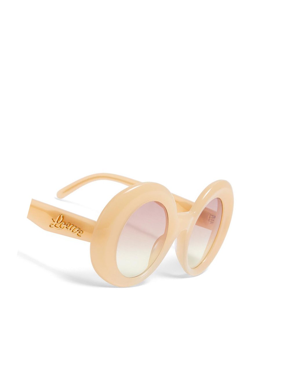 Loewe Oversized round sunglasses in acetate Beige Claro | XRIBK-6139