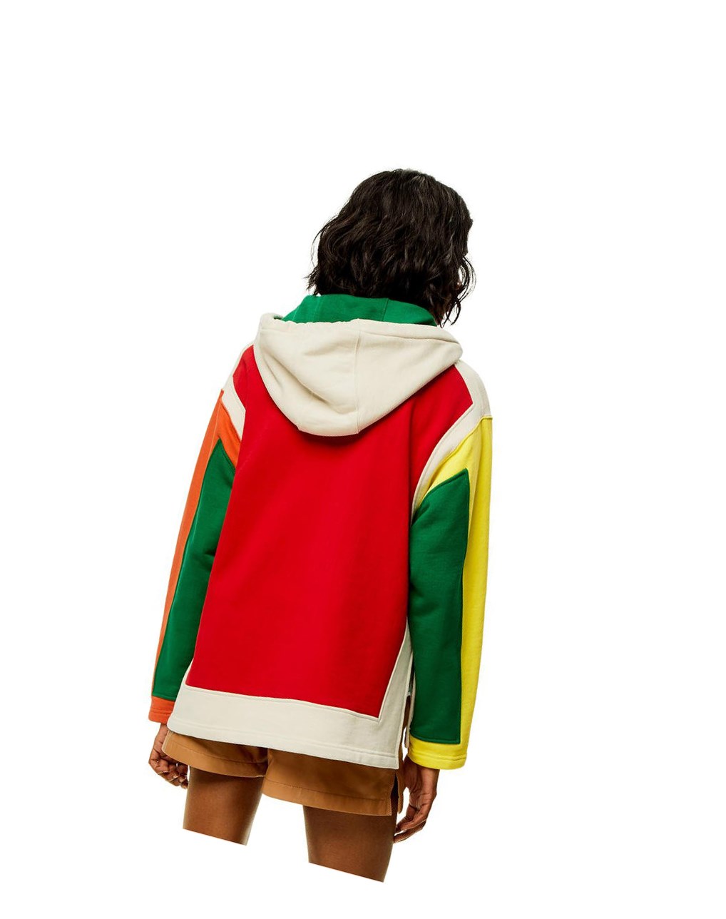 Loewe Oversized zip hoodie in cotton Multicolor | TILJK-7059