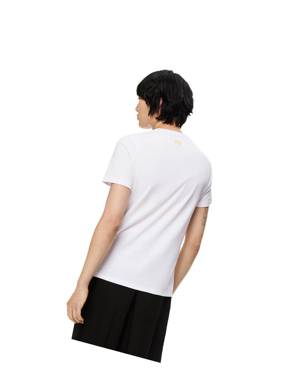 Loewe Oyster print T-shirt in cotton Blancos | LWVNK-4897