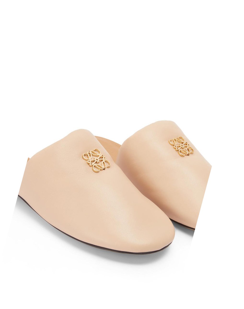 Loewe Padded Anagram mule in lambskin Beige | UVSQT-3207