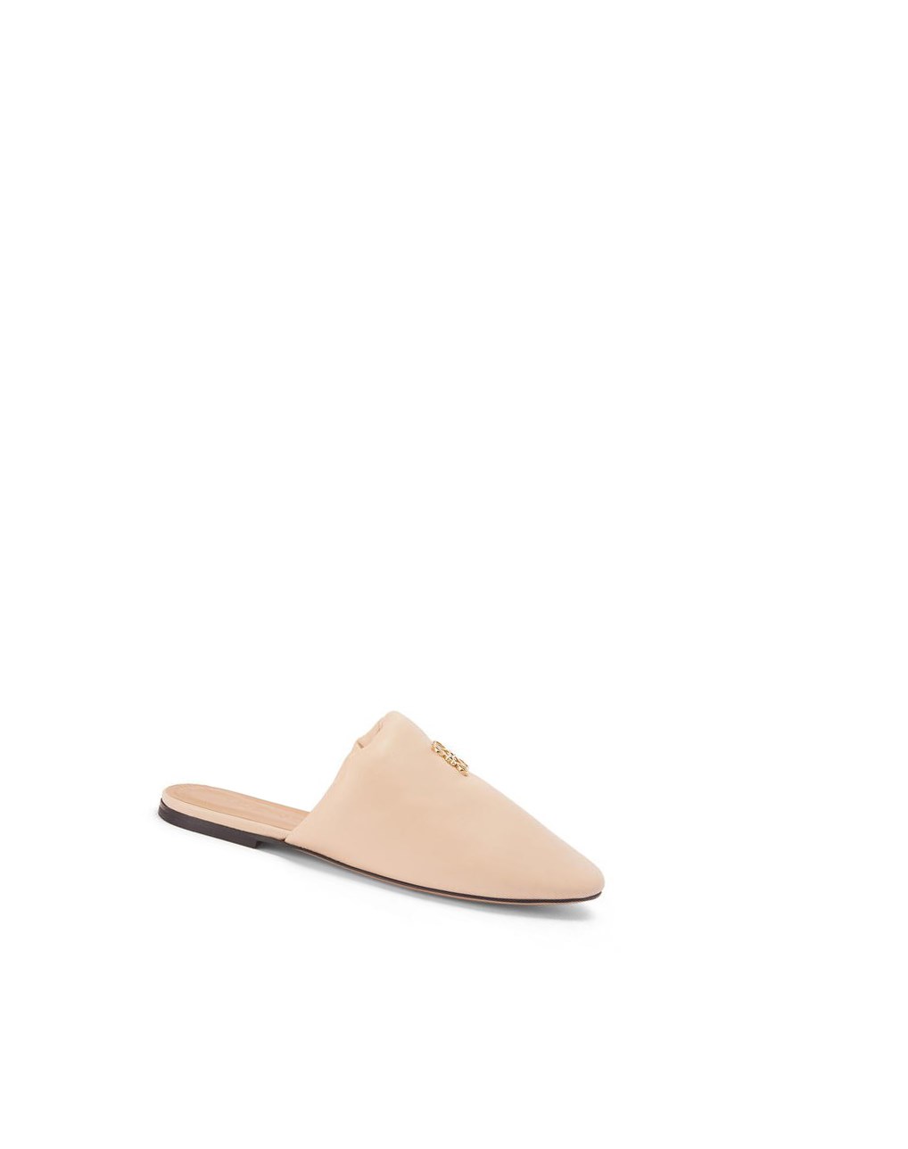 Loewe Padded Anagram mule in lambskin Beige | UVSQT-3207