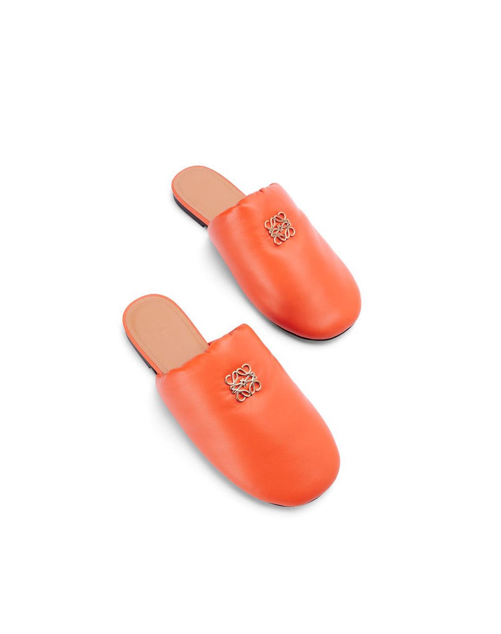 Loewe Padded Anagram mule in lambskin Rojos Naranjas | NMGFR-5729