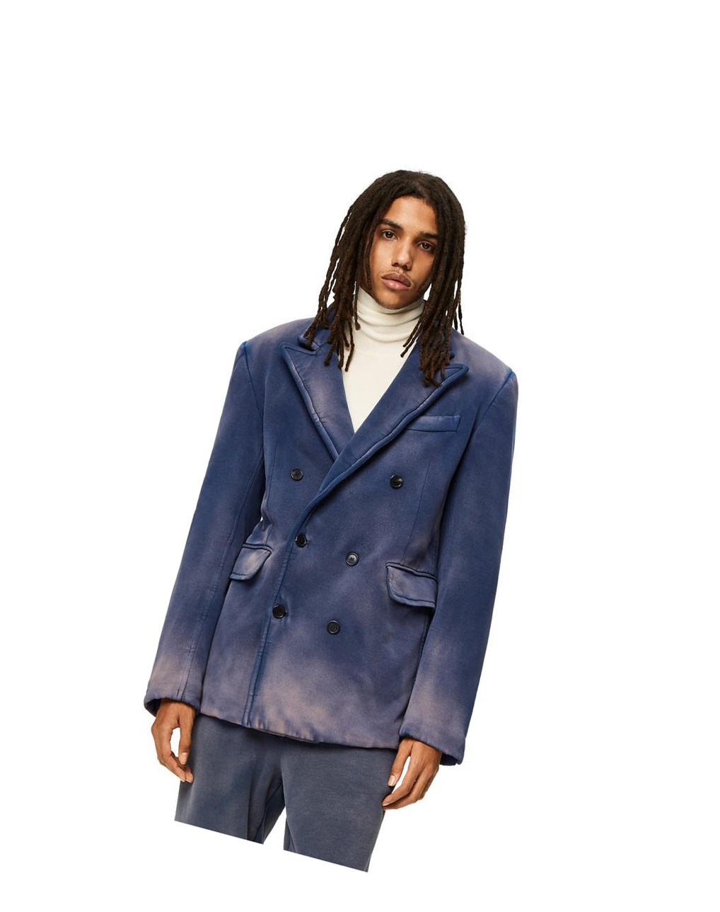 Loewe Padded double breasted jacket in cotton Rtd | AOYBZ-9178