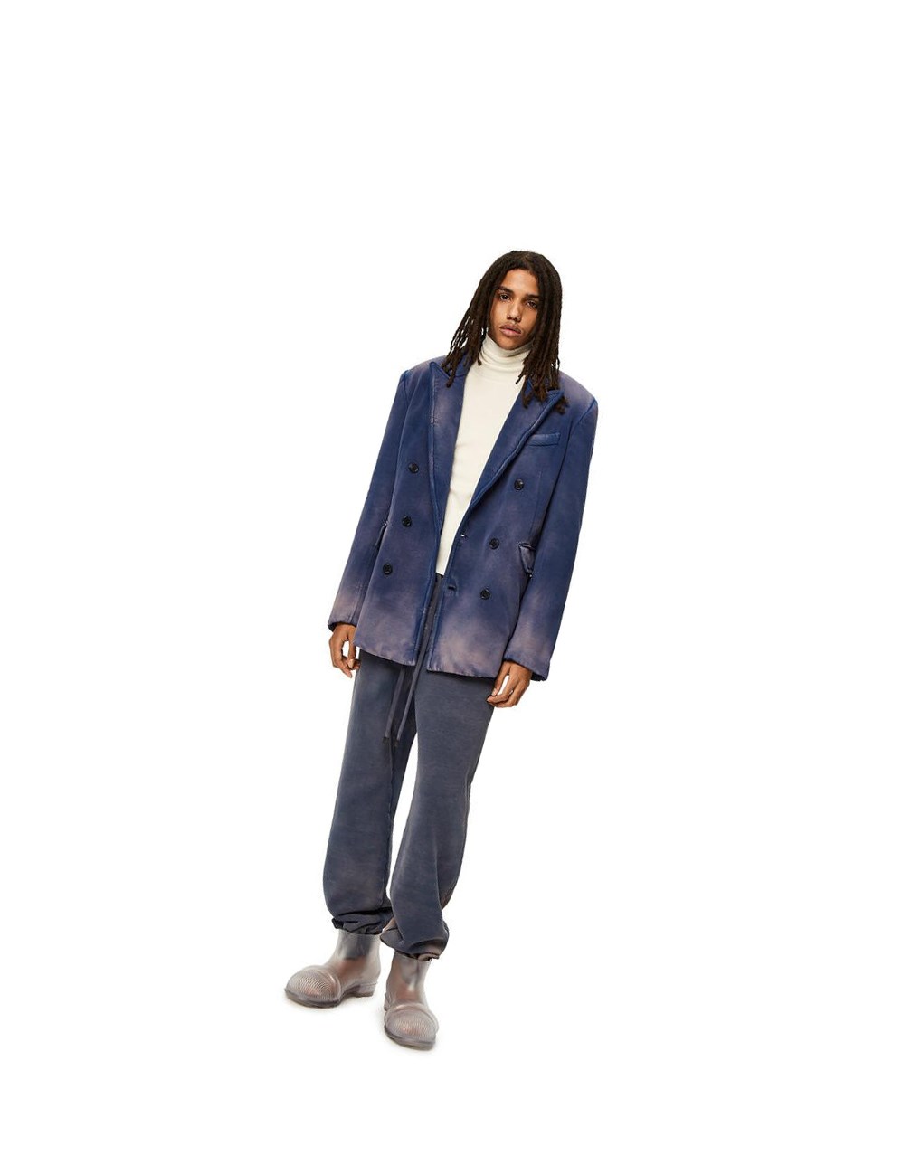 Loewe Padded double breasted jacket in cotton Rtd | AOYBZ-9178