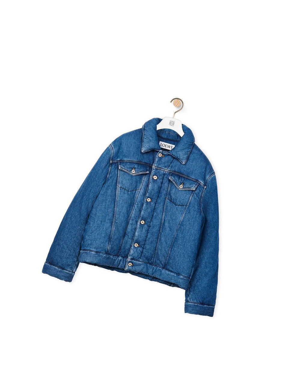 Loewe Padded jacket in denim Azules Azules | OCMAH-2865