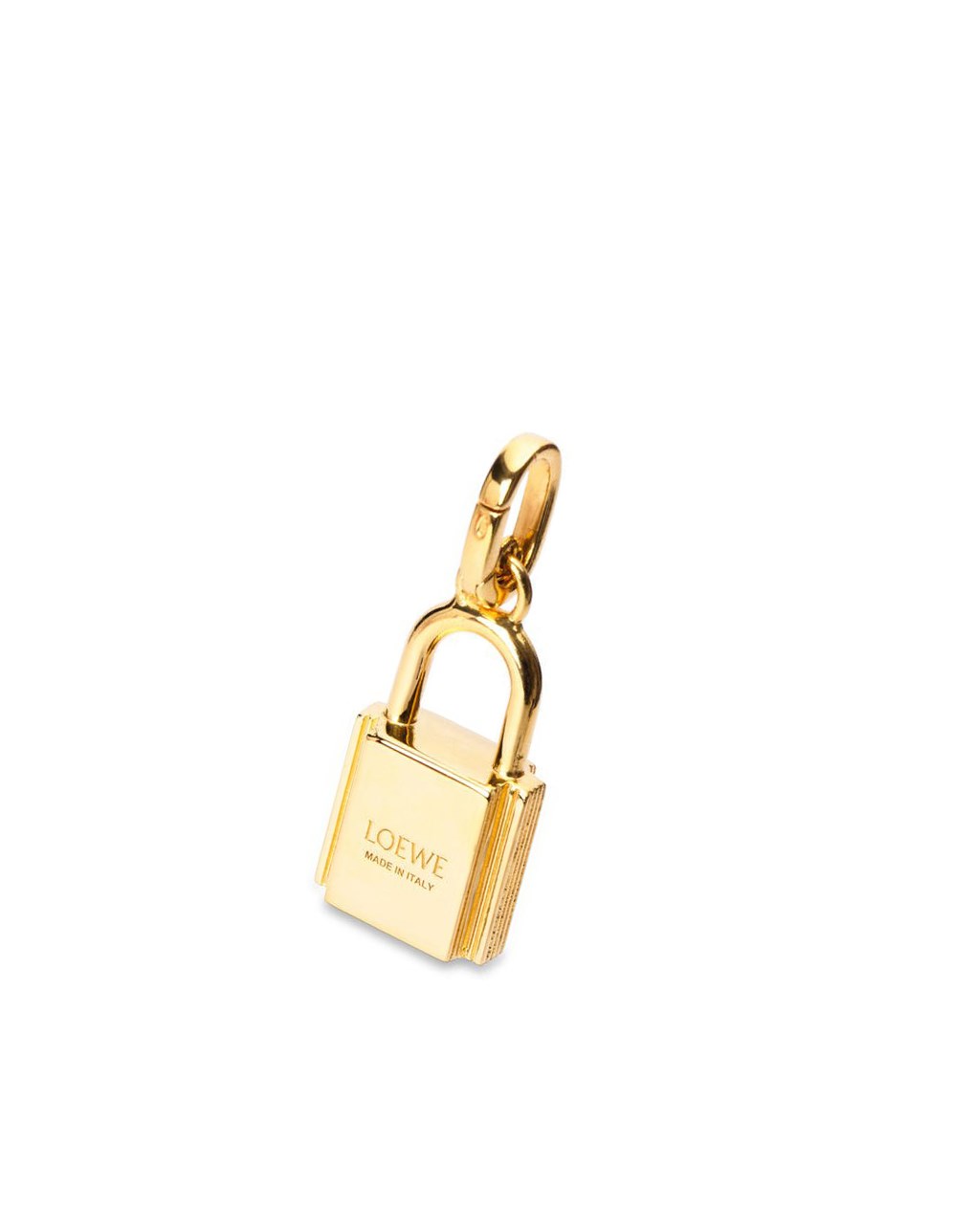 Loewe Padlock charm in sterling silver Dorados | SQNZP-5289