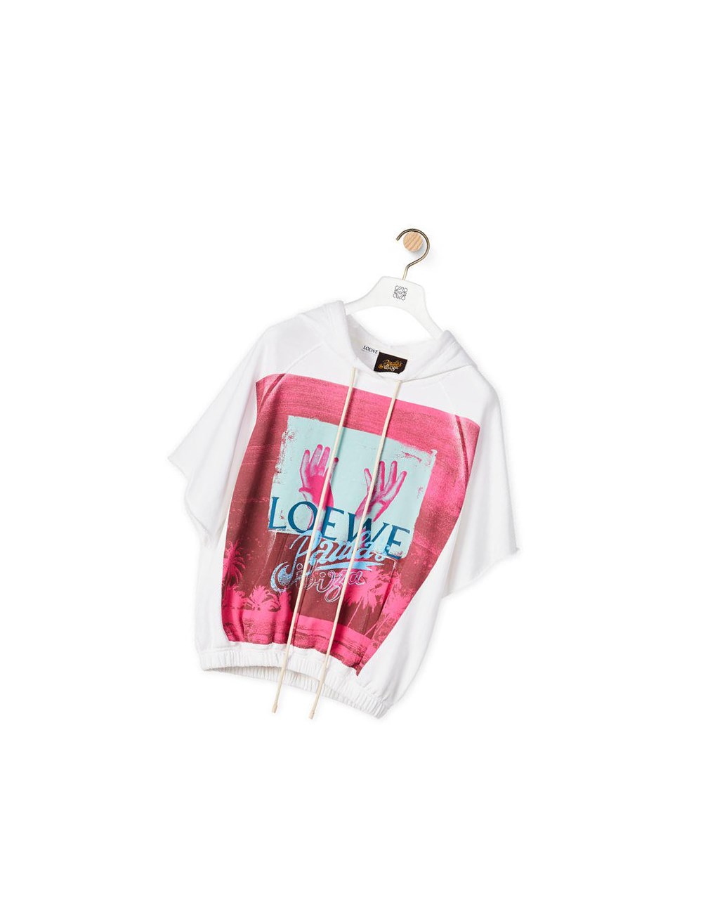 Loewe Palm hoodie in cotton Blancos | BTNWH-1208