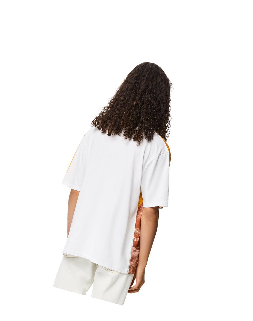 Loewe Palm print T-shirt in cotton Blancos | AGOKI-2463