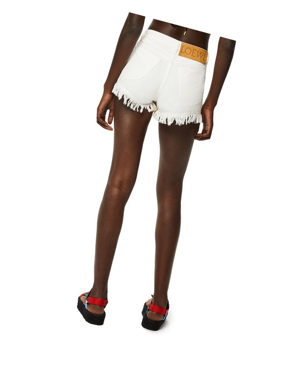 Loewe Palm shorts in denim Blancos Multicolor | OPCDH-3876