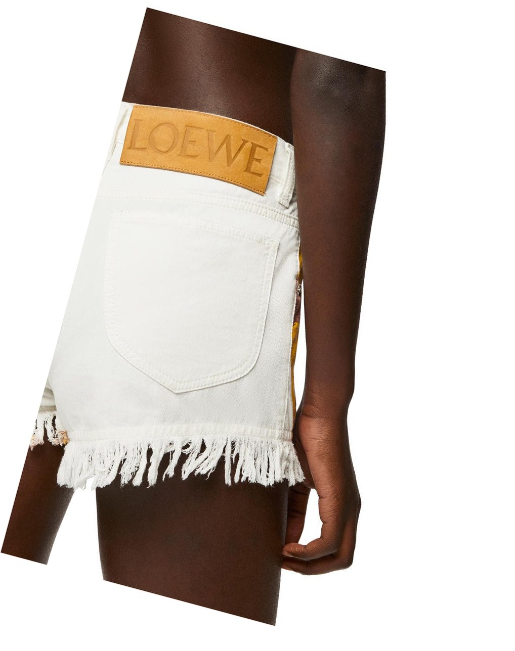 Loewe Palm shorts in denim Blancos Multicolor | OPCDH-3876