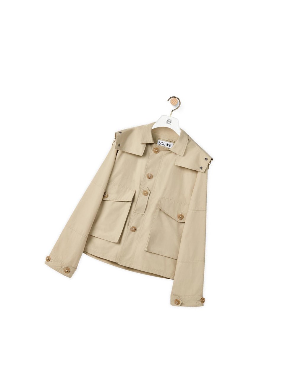 Loewe Parachute jacket in cotton Grises | MJWQE-5129