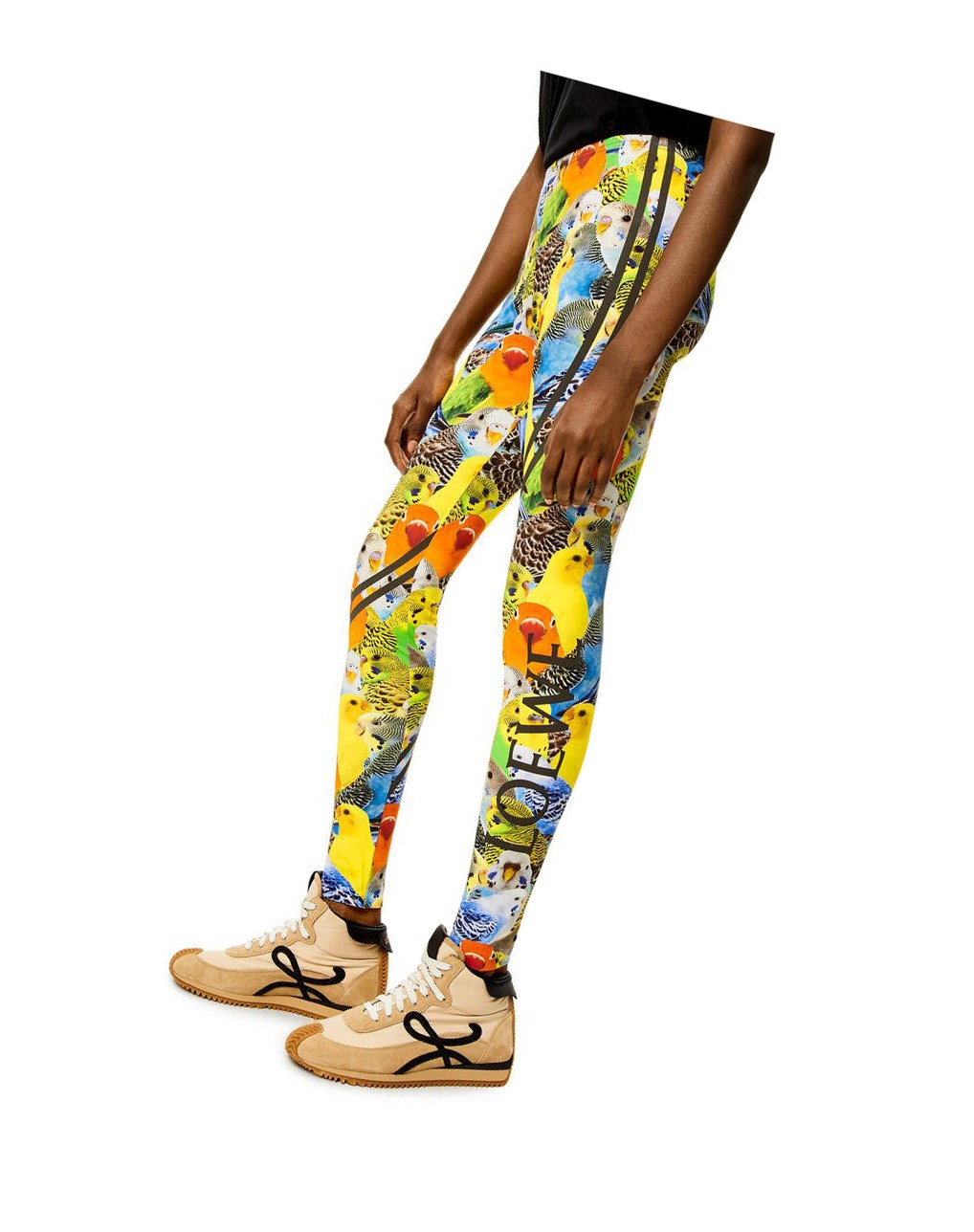 Loewe Parrots leggings in polyamide Naranjas Azules Amarillos | MPXJQ-9327