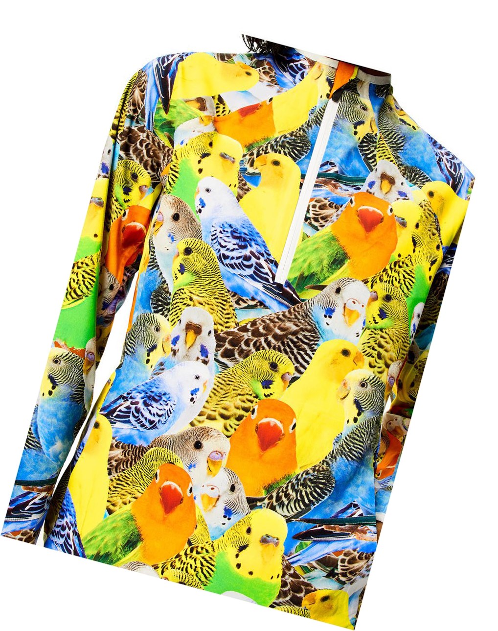 Loewe Parrots zip top in polyamide Naranjas Azules Amarillos | XZWEP-8276
