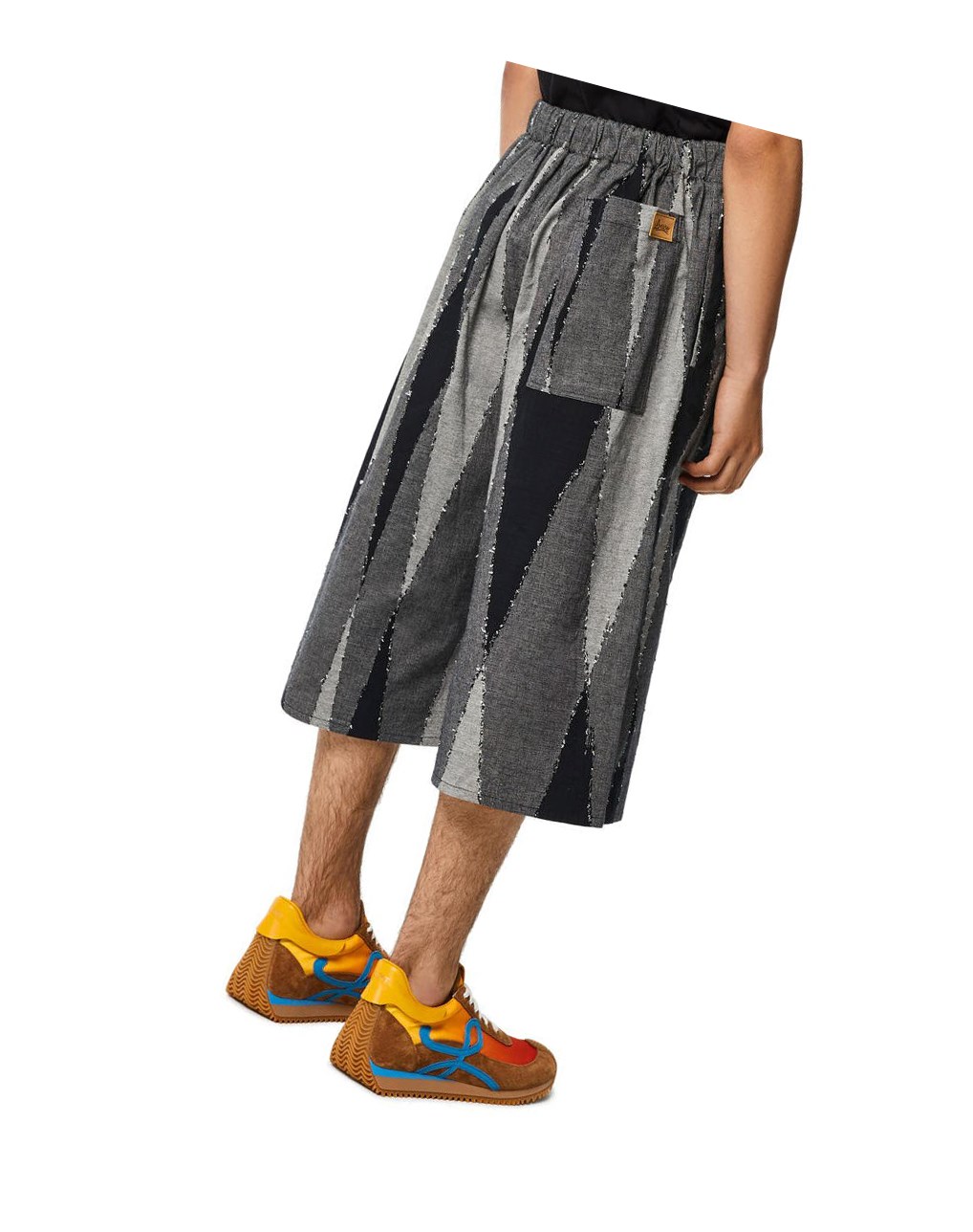 Loewe Patchwork shorts in cotton Multicolor | NFHLK-3972