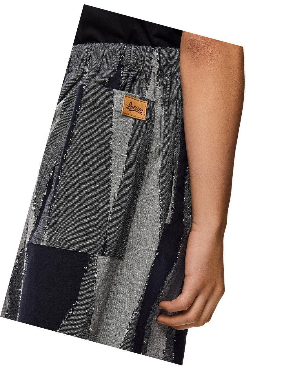 Loewe Patchwork shorts in cotton Multicolor | NFHLK-3972