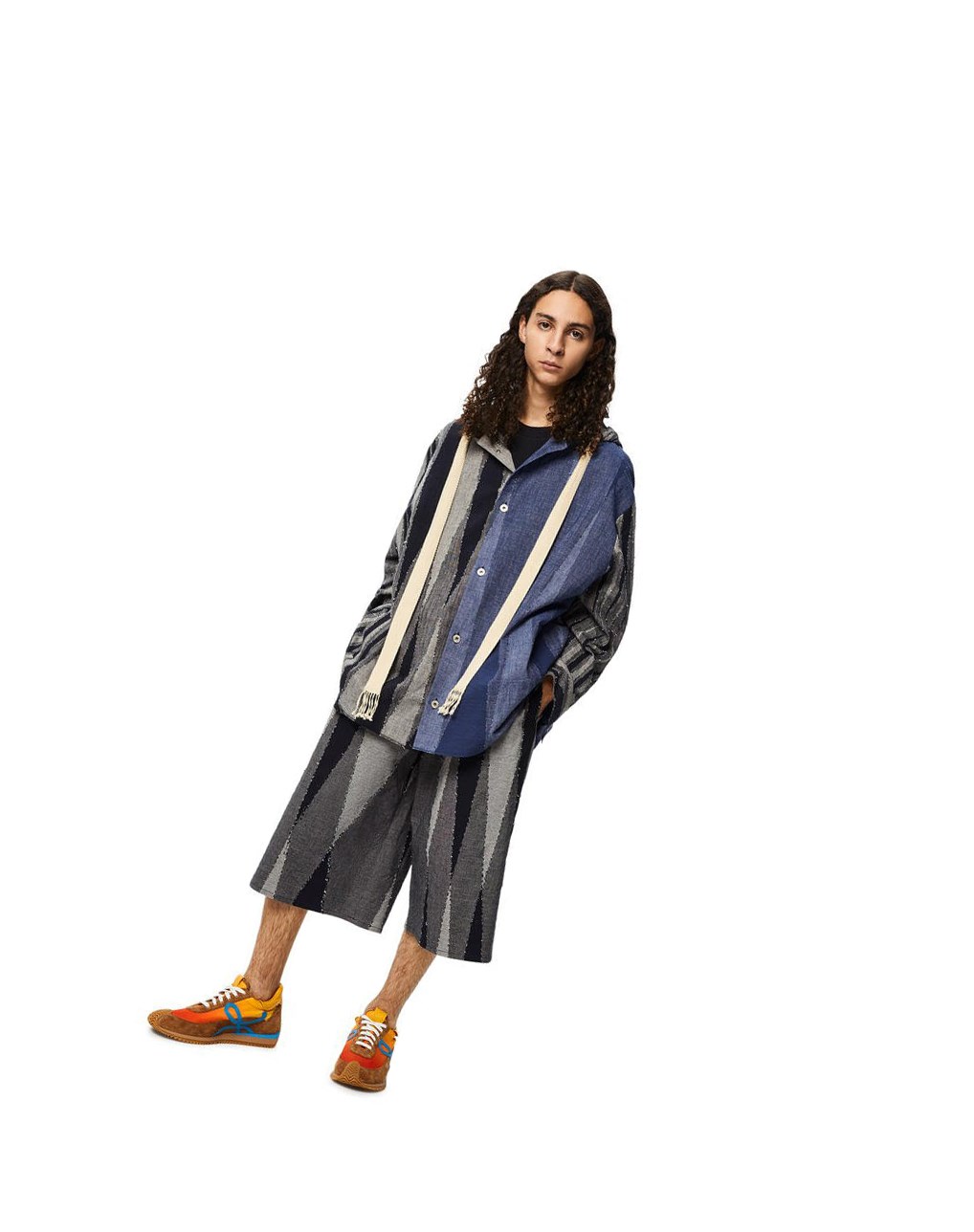 Loewe Patchwork shorts in cotton Multicolor | NFHLK-3972