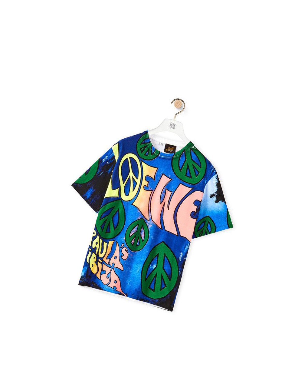Loewe Paula's peace print T-shirt in cotton Multicolor | XBHGY-3961