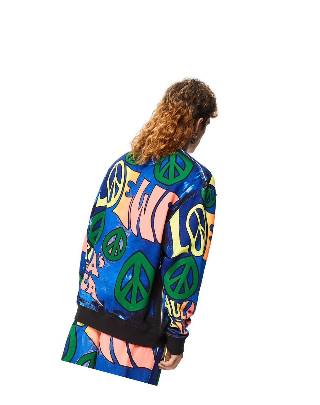 Loewe Paula's peace print sweatshirt in cotton Multicolor | THRBO-6937