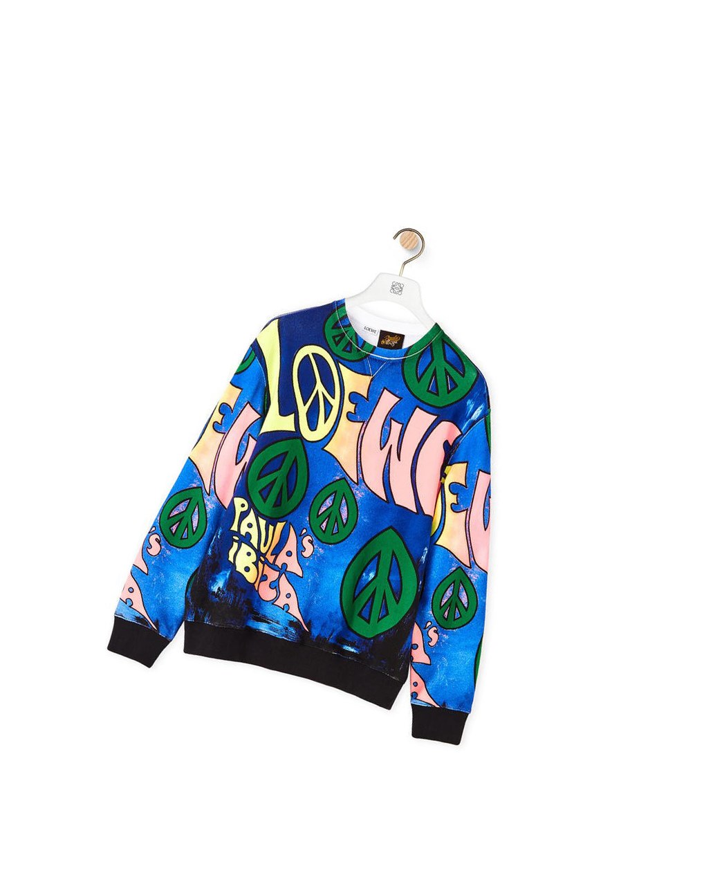 Loewe Paula's peace print sweatshirt in cotton Multicolor | THRBO-6937