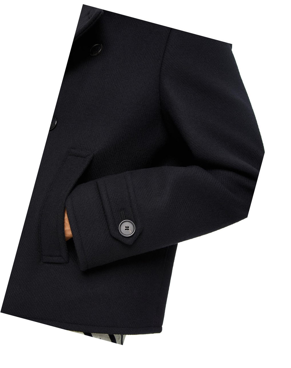 Loewe Peacoat in wool Negros | JUFIZ-5736