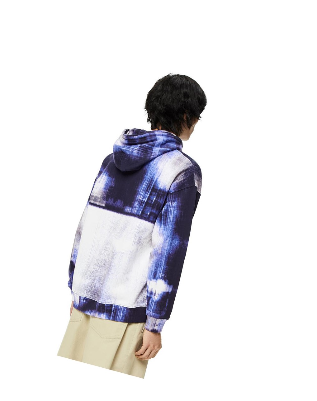 Loewe Photocopy Anagram hoodie in cotton Blancos | PTDSQ-3146