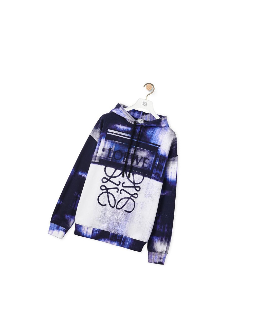 Loewe Photocopy Anagram hoodie in cotton Blancos | PTDSQ-3146
