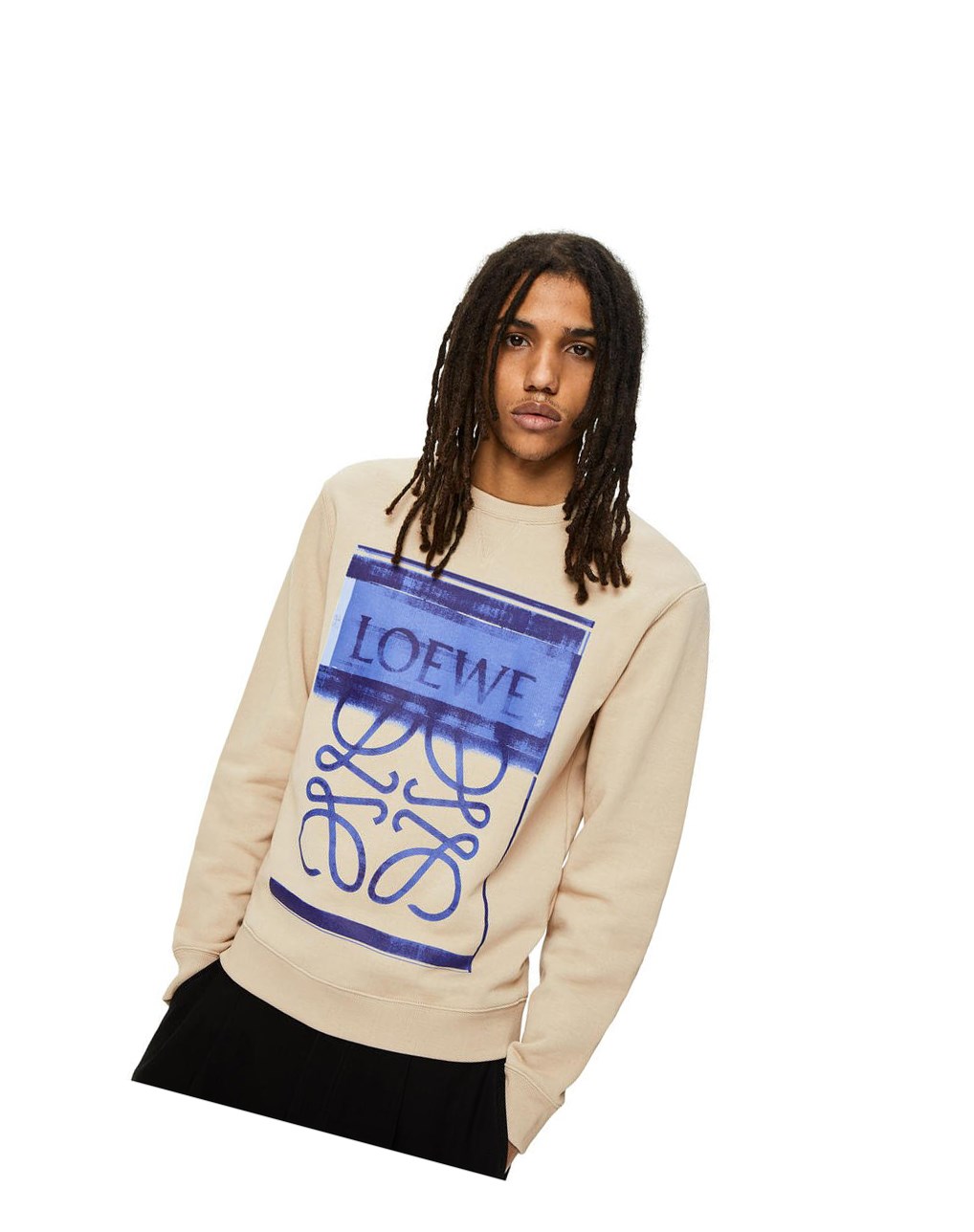 Loewe Photocopy Anagram sweatshirt in cotton Grises | BGAFR-2518