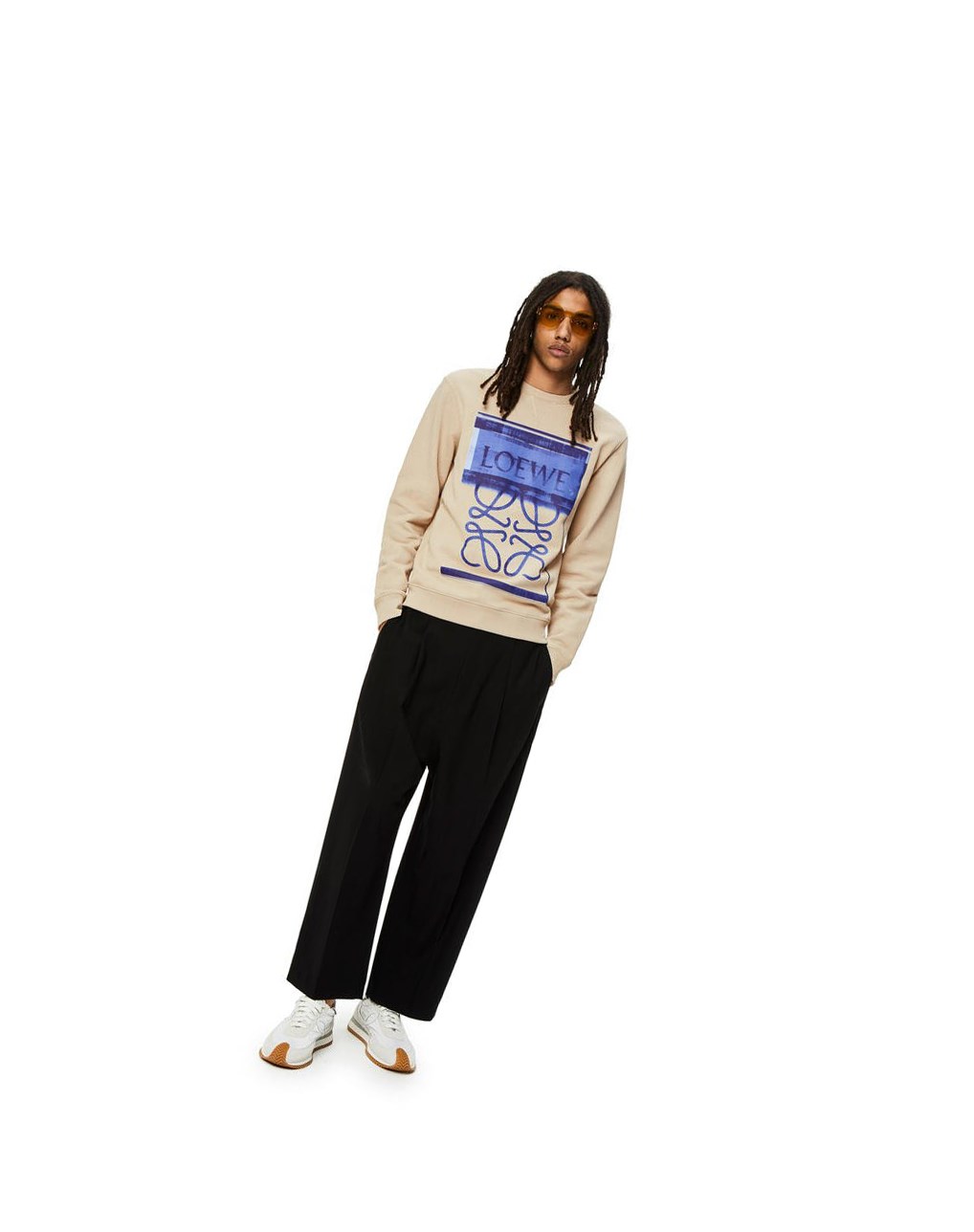 Loewe Photocopy Anagram sweatshirt in cotton Grises | BGAFR-2518
