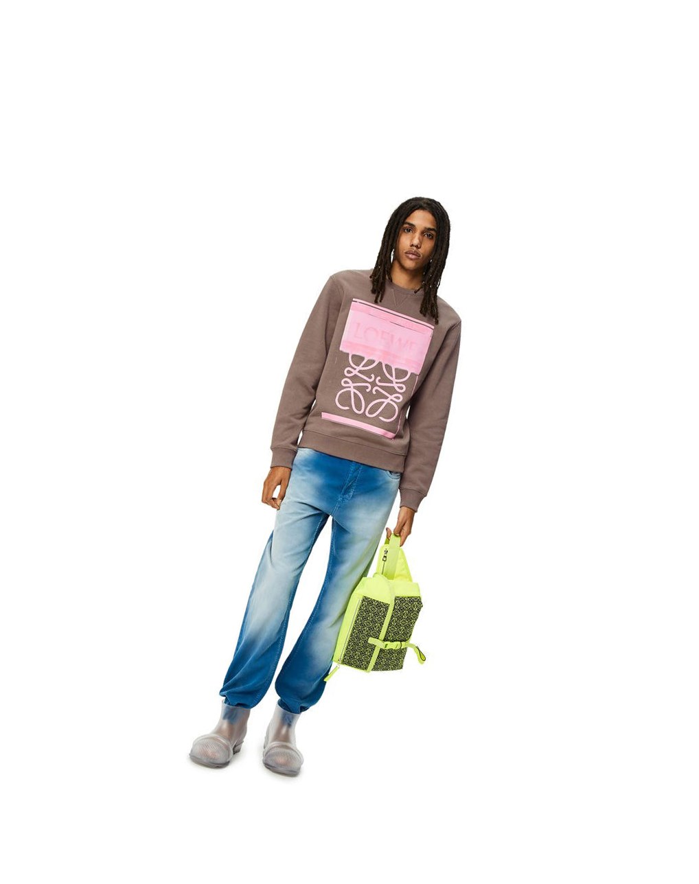 Loewe Photocopy Anagram sweatshirt in cotton Grises | YNLBF-1027
