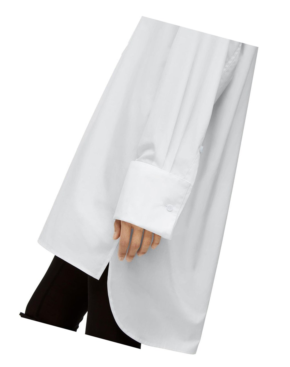Loewe Plastron shirt in cotton Blancos | UPWGN-9410