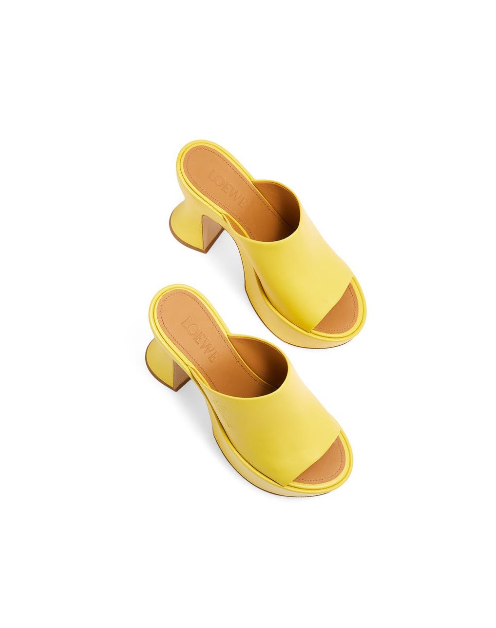 Loewe Plataforma mule in lambskin Amarillos | DQBHX-4927