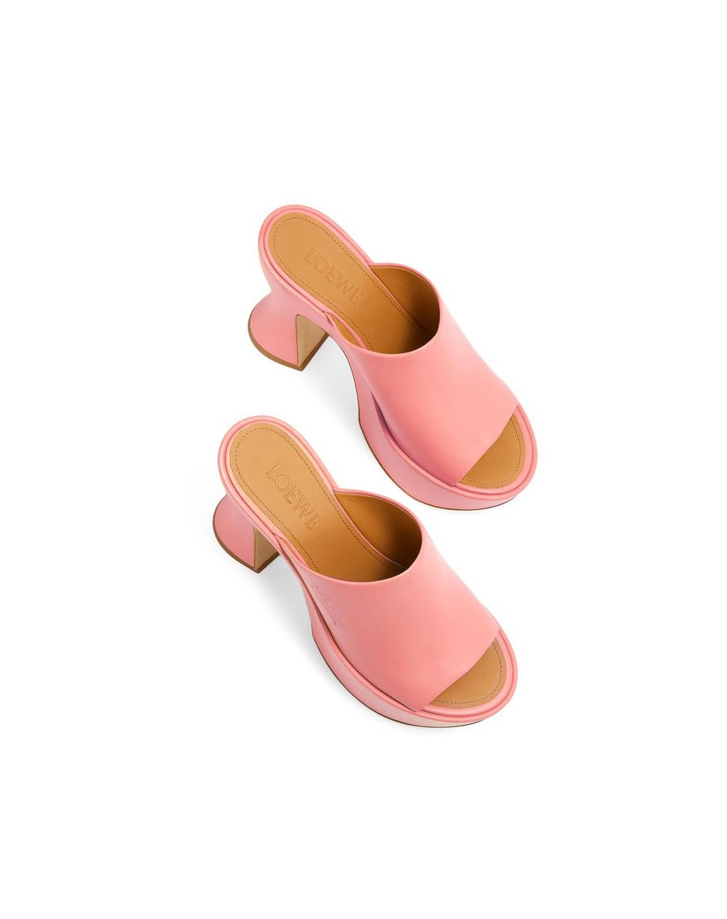 Loewe Plataforma mule in lambskin Bubble Gum | DGIYO-9356