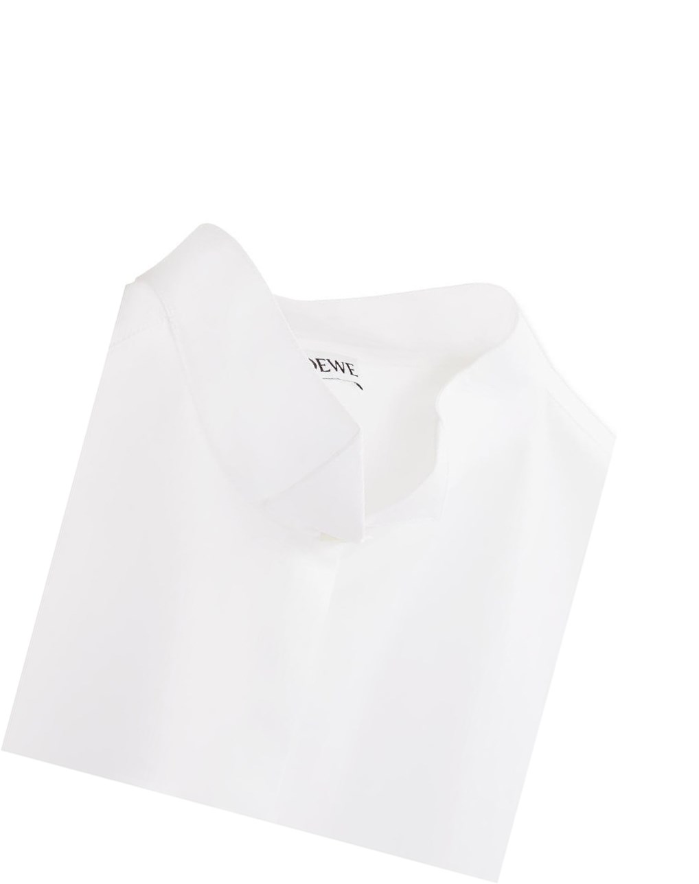 Loewe Pleated shirt dress in cotton Blancos | HMKTL-4708