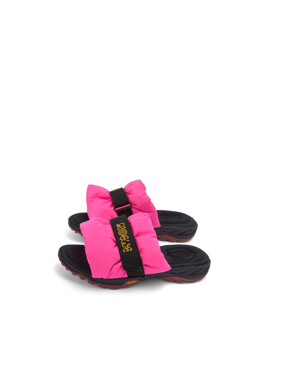Loewe Pleated slide in nylon Rosas | MFBGZ-9837