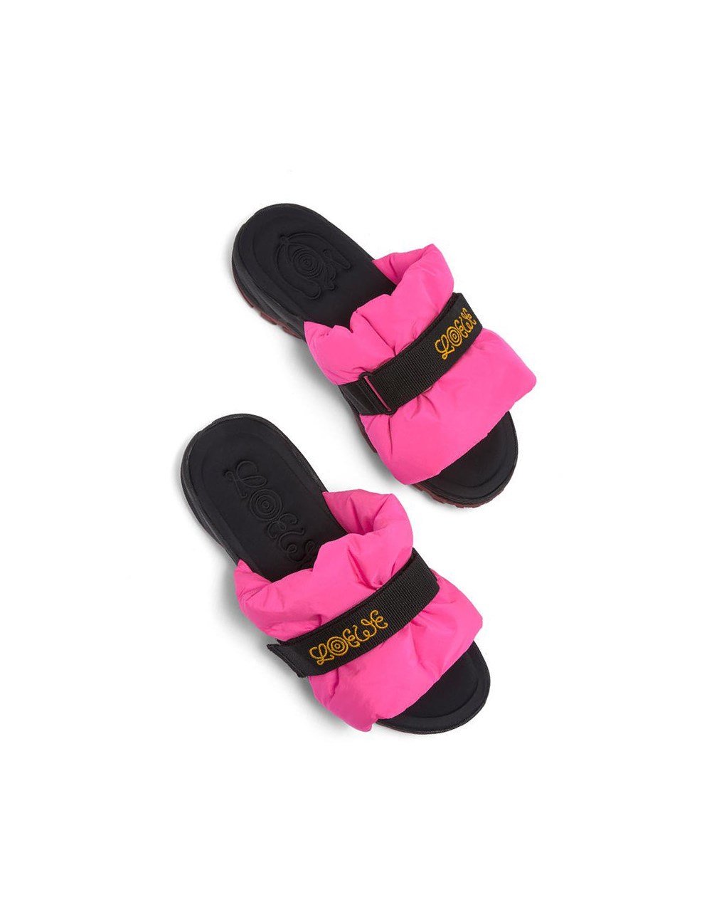 Loewe Pleated slide in nylon Rosas | MFBGZ-9837
